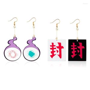 Boucles d'oreilles pendantes 2 paires toilettes liées Hanako Kun oreille goujon Amane thème mignon Chic Cosplay accessoires fête bijoux cadeaux pour adolescentes