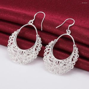 Dangle Earrings 925 Sterling Silver Beautiful Vintage For Women Luxury Fashion Party Wedding Accessories Jewelry Christmas Gifts