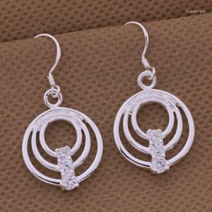 Boucles d'oreilles pendantes AE491, bijoux tendance, vente en gros, tricyclique incrusté de pierre/btoakkva Bubaklia