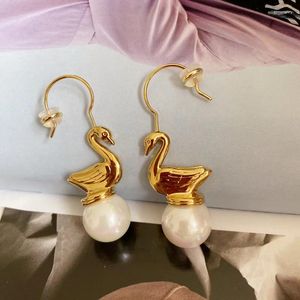 Boucles d'oreilles pendantes, bijoux du commerce extérieur européen et américain, oiseau hirondelle, clou d'ornement en cristal bicolore