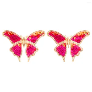Pendientes colgantes JURAN 2023 ZAA cuentas de semillas mariposa de lentejuelas para mujer declaración joyería Animal Vintage al por mayor