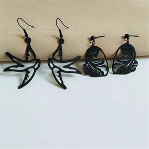 Boucles d'oreilles pendantes Timlee E023 personnalité rétro hirondelle oiseau fille alliage goutte originalité accessoires vente en gros