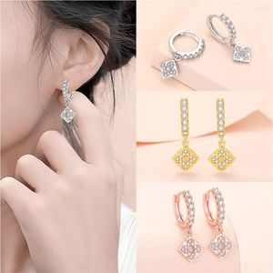 Boucles d'oreilles en peluche tendance 30% couleurs argentées or platine rose rose plaqué zircon oreille drop drop