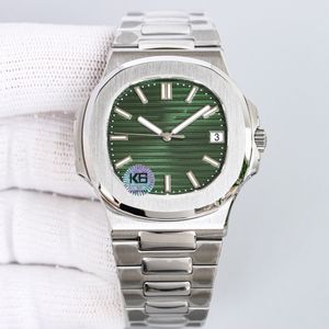 Montre de sport pour hommes, cadran vert, 40mm, boucle déployante 5711, acier inoxydable 904L, verre saphir, S19, mécanique automatique, Montre De Luxe de haute qualité