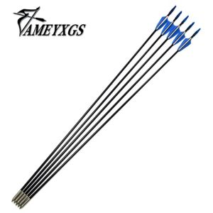 Dardos 80cm 6/12/24pcs Archery Fiberglass Flechas de caza Flecha de arco de caza