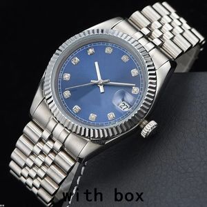 Datejust relojes de moda para hombres reloj de lujo 904L 28/31 batería orologi de cuarzo resistente al agua automático vs relojes helados de fábrica de alta calidad 36/41 mm SB007 C23