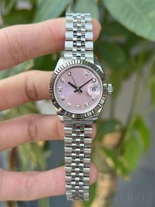Datejust montres pour femmes montre glacée de haute qualité plaqué or argent 31mm 28mm 126300 montre de luxe entièrement automatique bling montre de créateur étanche SB030 C23