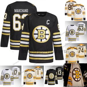 Jersey de hockey personalizado hombres mujeres jóvenes Boston''Bruins''Milan Lucic Patrice Bergeron Brad Marchand Linus Ullmark Jeremy Swayman Charlie Coyle Frederic