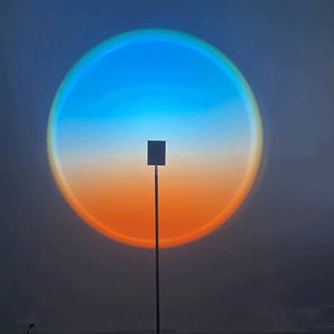 Dawn-Projektor-Stehlampe, ozeanblaues LED-Nachtlicht für Zuhause, Café, Hintergrund, Wanddekoration, Atmosphäre, 1,6 m, 1,8 m