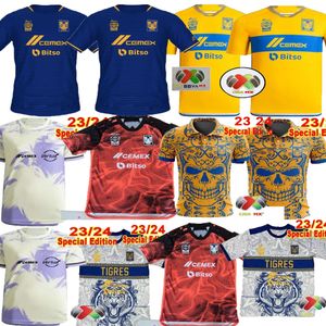 Día de los Muertos Liga MX 23/24 Tigres Soccer Jerseys portero hombres camisa GIGNAC THAUVIN UANL 2023 2024 camiseta de fútbol T tigre