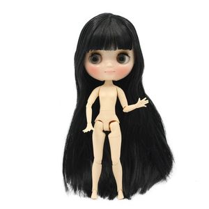 DBS blyth middie poupée cheveux noirs corps articulé visage brillant 18 20 cm bjd cadeau jouet anime 240306