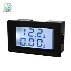 Voltmètre numérique, ampèremètre, double affichage, détecteur de tension, panneau de compteur de courant, jauge de tension, DC 7-250V, 1A, 5A, 50A, 100A, 200A, DV817Y