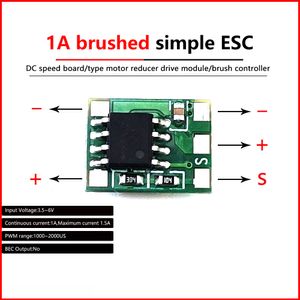 Contrôleur de vitesse à moteur brossé CC Micro moteur module d'entraînement mini-bricolage bidirectionnel vers l'avant bossé escalade pour les jouets de voiture moteur