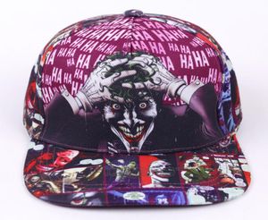 DC Comic The Joker marca gorra Snapback estampado de moda hombres mujeres gorras de béisbol ajustables adulto Hip Hop Hat4156243