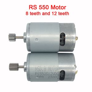 Motor DC 12V pour enfants Car voiture électrique RC MOTEUR DC 6V Baby Car Engine Motor RS550 avec 12 dents et 8 dents Gear265n