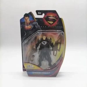 DC Superman Steel Cuerpo de 3.75 pulgadas Superman móvil Conjunto completo de adornos básicos de juguete Modelo de muñeca Figurina de niños Regalo