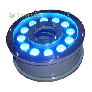 DC24V lampe LED pour fontaine 12x3W lumières de jardin RGB éclairage sous-marin pour piscine LED en acier inoxydable dans le sol Lamp347E