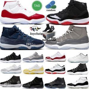 11 Chaussures de basket-ball hommes femmes 11s Cherry Cool Grey Cement Concord Bred UNC Gamma Bleu Jaune Snakeskin Space Jam 72-10 25e anniversaire Baskets pour hommes Baskets de sport