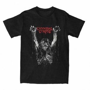 Death Metal Band Cannibal Corpse Power Merch Camisa para hombres Mujeres Música gótica Increíble 100% Cott Camiseta All Seass Ropa g2h9 #