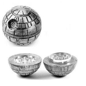 Death Star Pokeball 55mm broyeur de tabac en métal collecteur de pollen 3 couches rondes herbes sèches épices main mullers broyeur accessoires pour fumer broyeurs