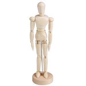 Jouet de décompression 14 cm en bois homme modèle figurine Mannequin jouets mignon corps membres mobiles poupée flexible croquis modèles enfants adulte Art
