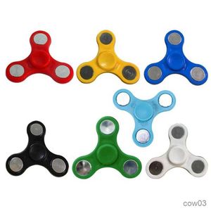 Juguete de descompresión Cojinete de plástico Tri-Spinner ABS Spinners de mano para Spinner Antiestrés Juguetes para niños Tiempos de giro largos Dropship R230712