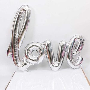 Décoration rouge amour lettre feuille ballon rose argent or anniversaire mariage saint valentin anniversaire décoration Photo accessoires décor