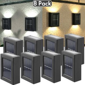 Décorations 1 ~ 8pcs Mur Light Solar Emphipproof Jardin Solar LED Light for Outdoor Lighting Street Lampe Home Balcon Porch Yard Decoration