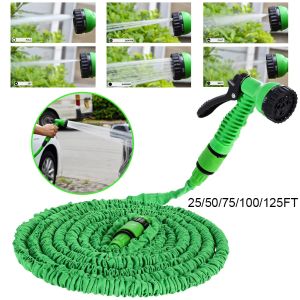 Décorations tuyaux de jardin tuyaux d'extension arrosage tuyau magique 7 motifs Sprinkler à pistolet à eau pour nettoyage de voiture