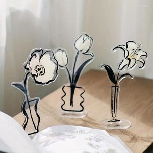 Figurines décoratives Idées de fée acrylique Art Decor Decor Home Desk Minatures For Crafts Statue Bedroom Accessors Interior