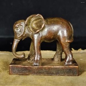 Figuras Decorativas Sello De Elefante Antiguo Fabricación De Objetos Antiguos Lastre De Papel De Bronce Oficina Retro