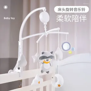 Figuras decorativas Juguetes móviles musicales para bebés para cama/cuna/cochecito sonajeros de peluche 0-12 meses infantil/nacido educativo