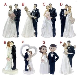 Figurines décoratines Bride Groom Cake Topper and Figure Wedding Couple