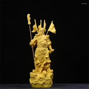 Figuritas decorativas de personajes de televisión chinos, estatua de cinco pancartas, dios de la riqueza Guan Yu, adorno para el salón, regalo de decoración