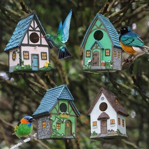 Figurines décoratives Courte-bar décoration Parrot Outdoor Bird House Hiver Chaussure Chaussure Place Pastoral Style Resin Crafts Ornements