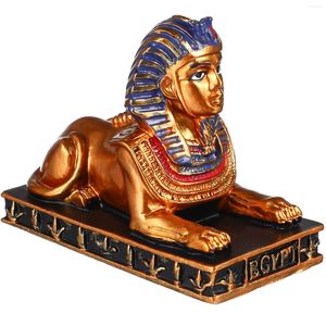 Figuras decorativas Juego de mesa de comedor Centro de mesa vintage Estatua de Dios egipcio Escultura de esfinge Anubis