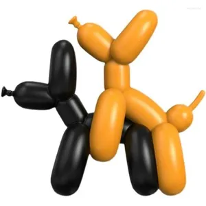 Figurines décoratives HUMPek vilain ballon chiens Art Figurine résine artisanat abstrait Statue décorations pour la maison Table cadeau salon décoration