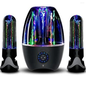 Figuras decorativas al por mayor barra de hogar en línea Bluetooth 5.0 LED LED Multi Color Aux Play Dancing Water Fountain Speaker
