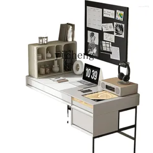 Figurines décoratives ZK Bureau de bois massif minimaliste Small Apartment Computer Home Study Office Table