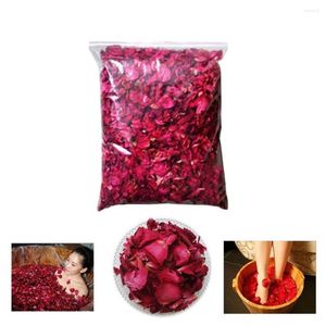Flores decorativas 1 paquete 150 g pétalos de rosa secos Pétalo de floración para el baño Confeti artesanías de confeti accesorios