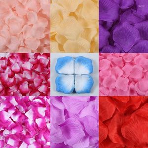 Fleurs décoratives 1000 pièces Simulation pétale de rose coloré non-tissés pétales artificiels mariage anniversaire fête faveurs décoration en gros