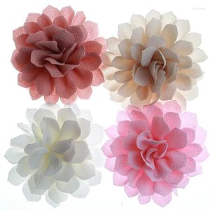 Fleurs décoratives 10 pièces 10CM tissu artificiel pour décoration Invitation tissu en mousseline de soie chaussures de mariage