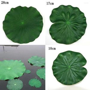Fleurs décoratives 10pcs Fake Flower Lotus Leaf artificiel Simulate Plastic Bonsai Home Garden Yard décor