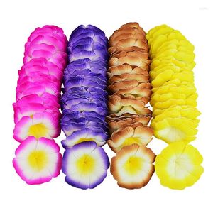 Flores decorativas 10 unids/lote Plumeria Artificial PE espuma flor mañana gloria cabezas DIY corona tocado boda hawaiano Frangipani