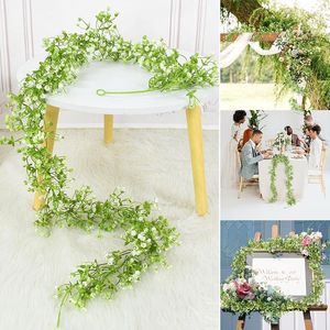 Fiori decorativi 175 cm Artificiale Baby Breath Flower Vines Gypsophila Ghirlanda Stringa per arco di nozze Outdoor Home Garden Decorazione Pianta