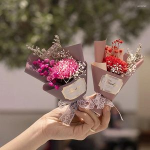 Fleurs décoratives 1 bouquet Mini savon oeillet Rose fleur artificielle souvenirs de fête de mariage fête des mères cadeau de l'enseignant décor à la maison