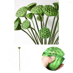 Flores decorativas 1Pc Planta artificial especial Anti-caída Hermosa imitación de cuero Fantástica encantadora falsa