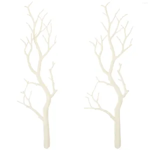 Fleurs décoratives 2 pièces Branches sèches brindilles de noël bouleau pour Vases grandes décorations de mariage plante tiges florales Manzanita