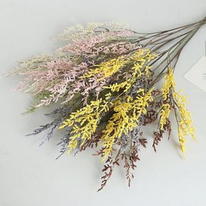 Flores decorativas 2023 Flor de simulación Eco-cresta anti-fecho Free Free Faux Silk 4 Heads Decoración artificial para el hogar al por mayor