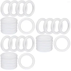 Flores decorativas 30 PCS Craft Foam Wreath Rings Circular Redonde Pintura Material Accesorios de bricolaje